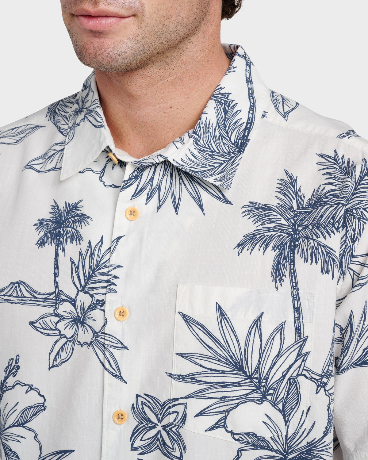 Waterman Scenic Drive Shirt - White | Quick Silver