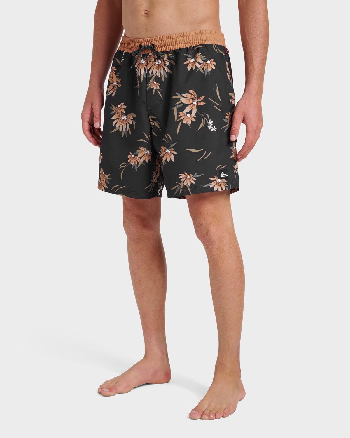 Everyday Coastal Flora 17" Swim Trunks - Black | Quick Silver