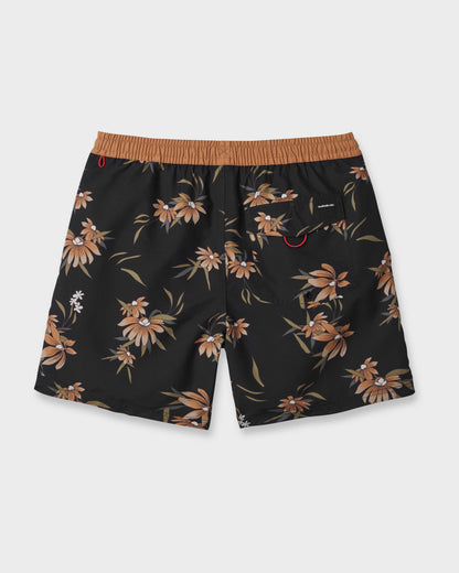 Everyday Coastal Flora 17" Swim Trunks - Black | Quick Silver