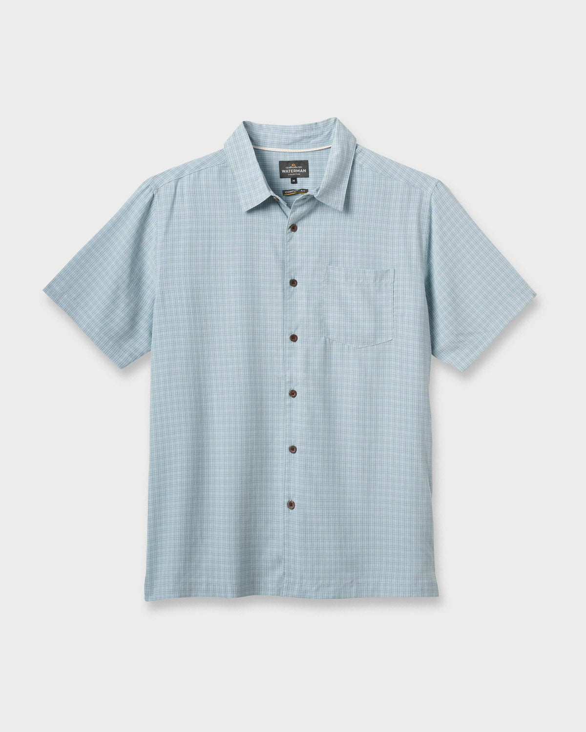 Waterman Checkmate Shirt - Sterling Blue | Quick Silver