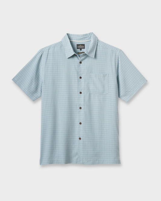 Waterman Checkmate Shirt - Sterling Blue | Quick Silver