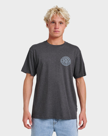 Mirrored Classic T-shirt - Charcoal Heather | Quick Silver