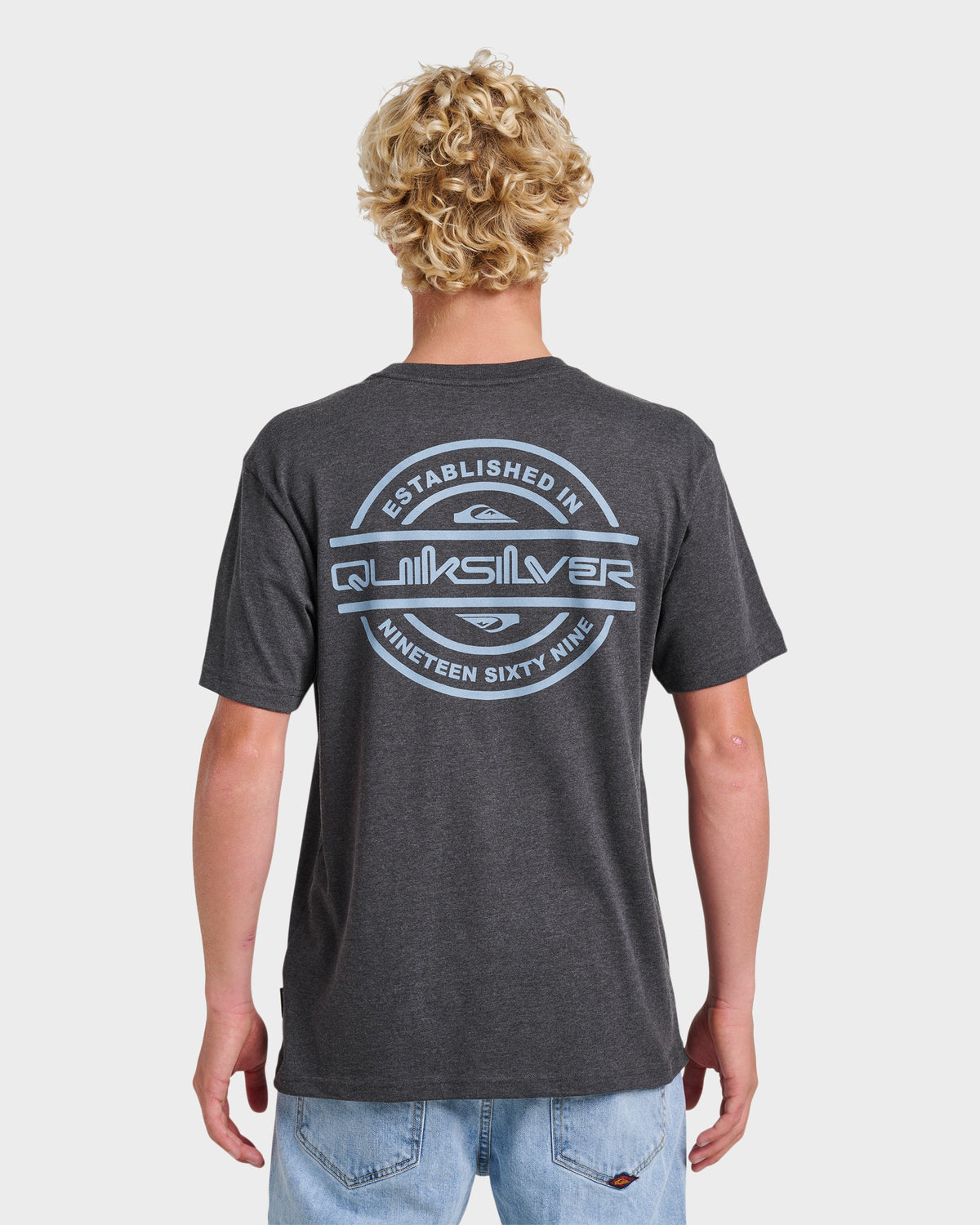 Mirrored Classic T-shirt - Charcoal Heather | Quick Silver