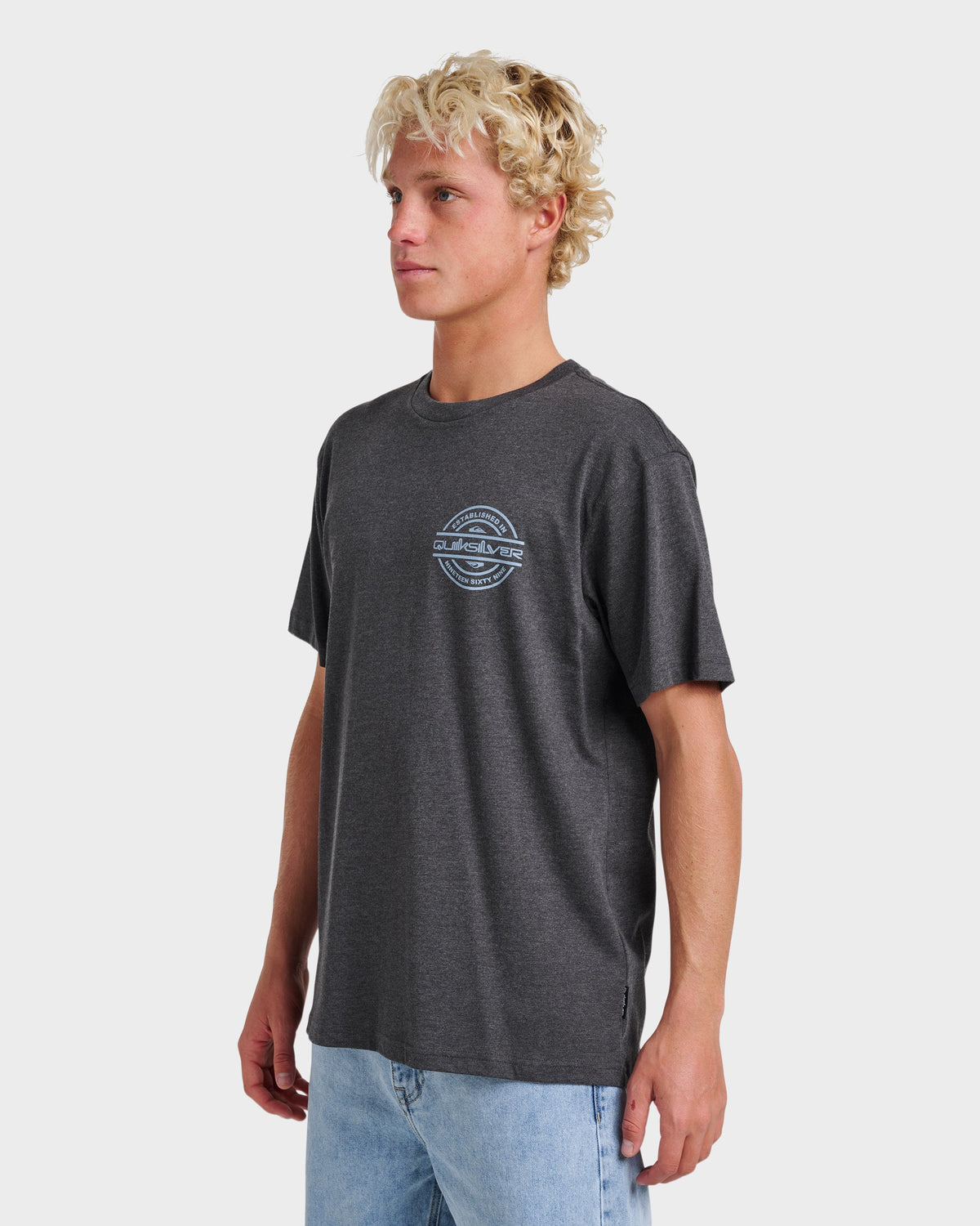 Mirrored Classic T-shirt - Charcoal Heather | Quick Silver