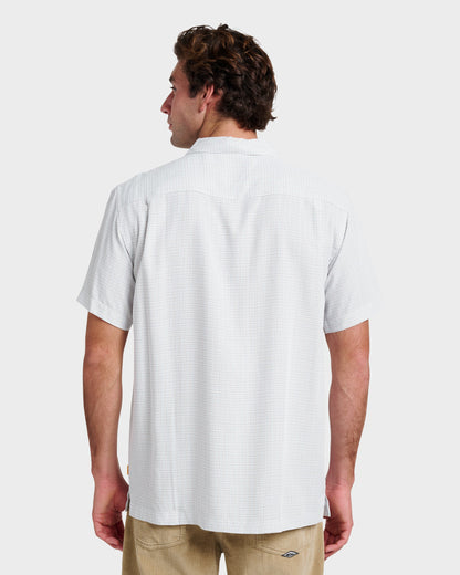 Waterman Checkmate Shirt - White | Quick Silver