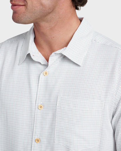 Waterman Checkmate Shirt - White | Quick Silver