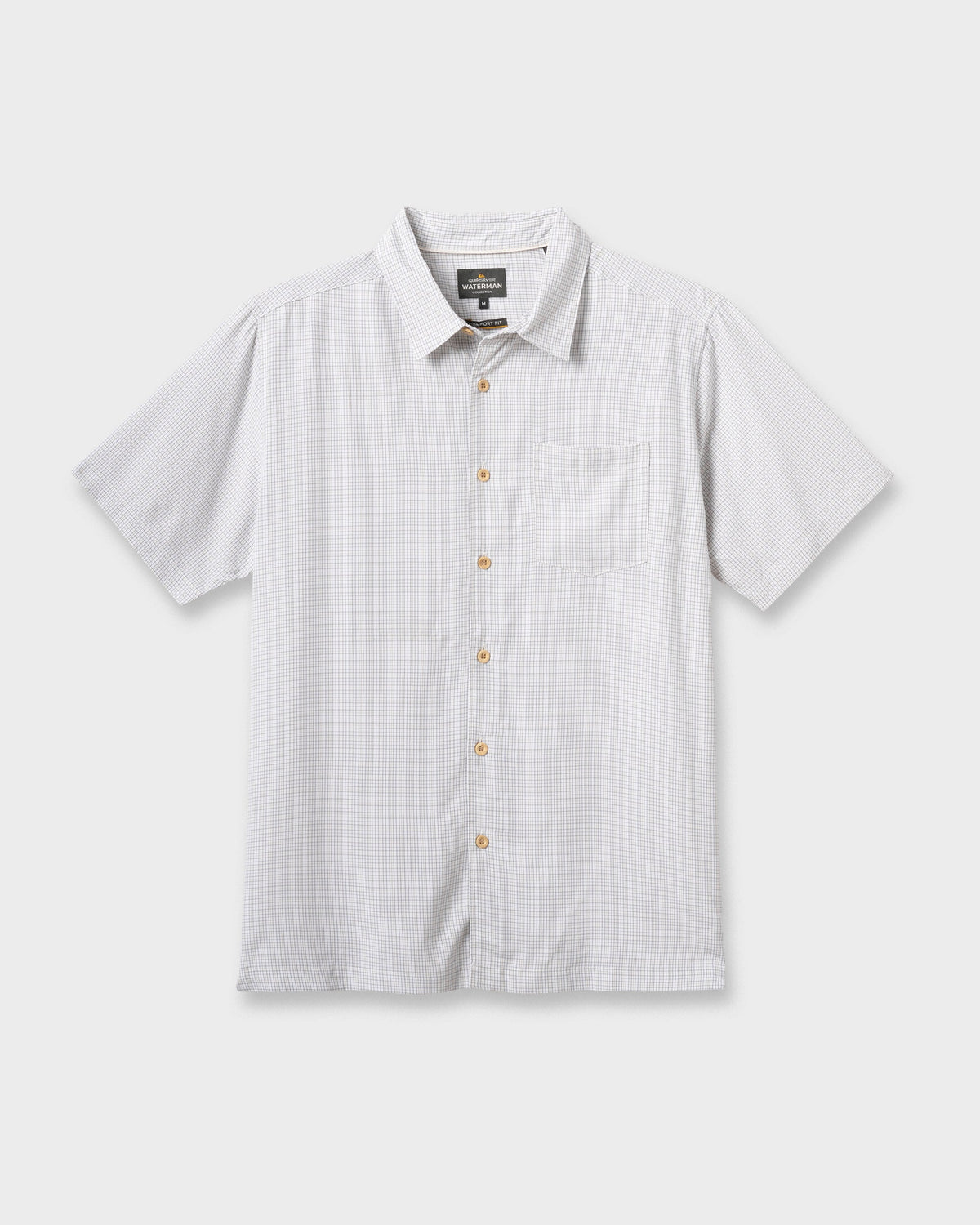 Waterman Checkmate Shirt - White | Quick Silver