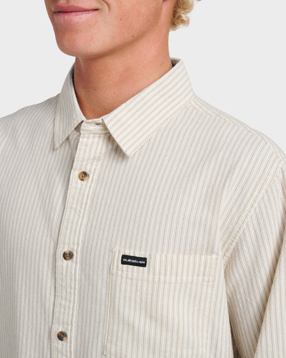 Oxford Stripe Classic Short Sleeve Shirt - Moonstruck | Quick Silver