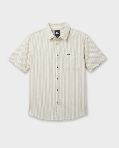 Oxford Stripe Classic Short Sleeve Shirt - Moonstruck | Quick Silver