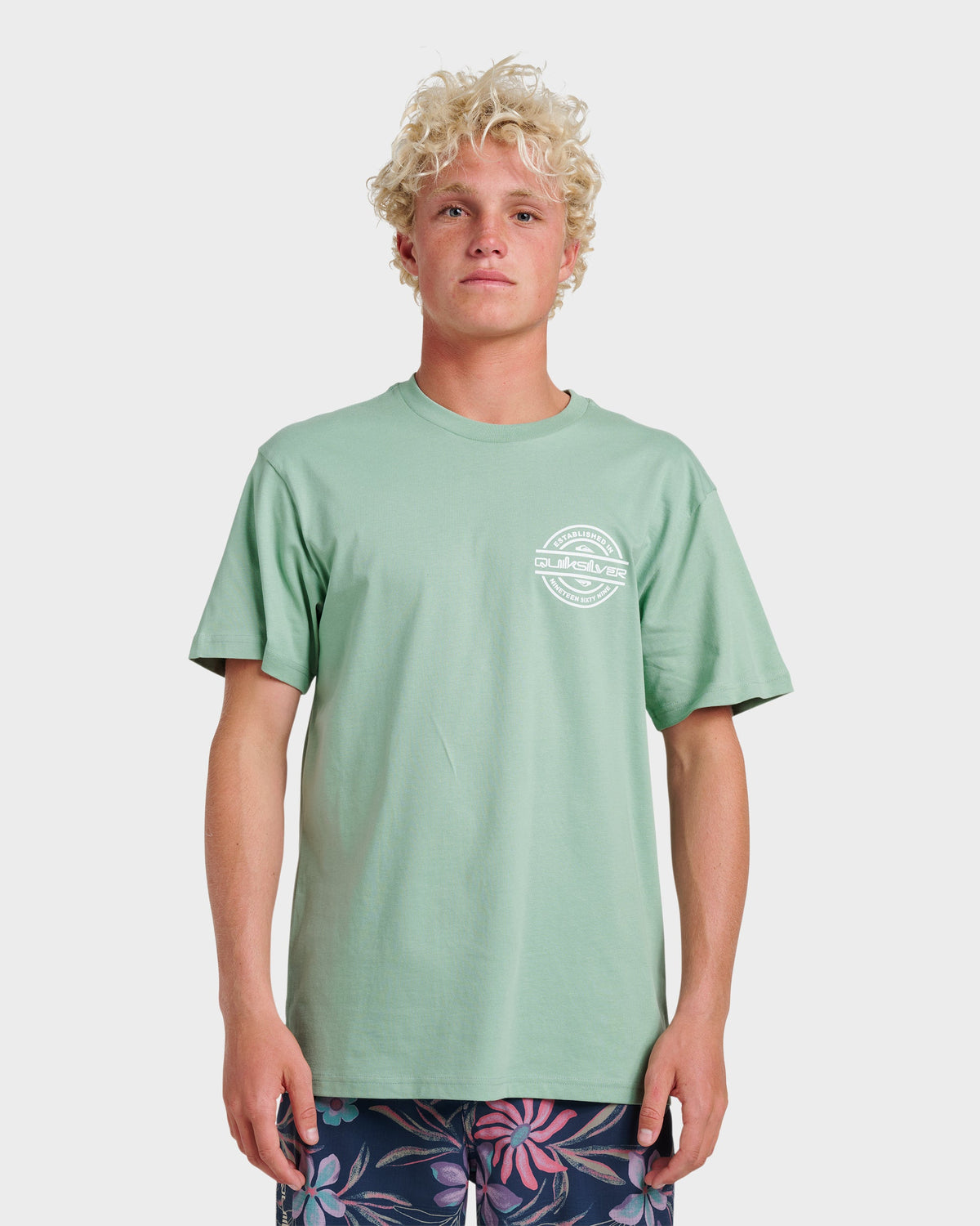 Mirrored Classic T-shirt - Granite Green | Quick Silver