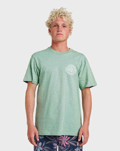 Mirrored Classic T-shirt - Granite Green | Quick Silver