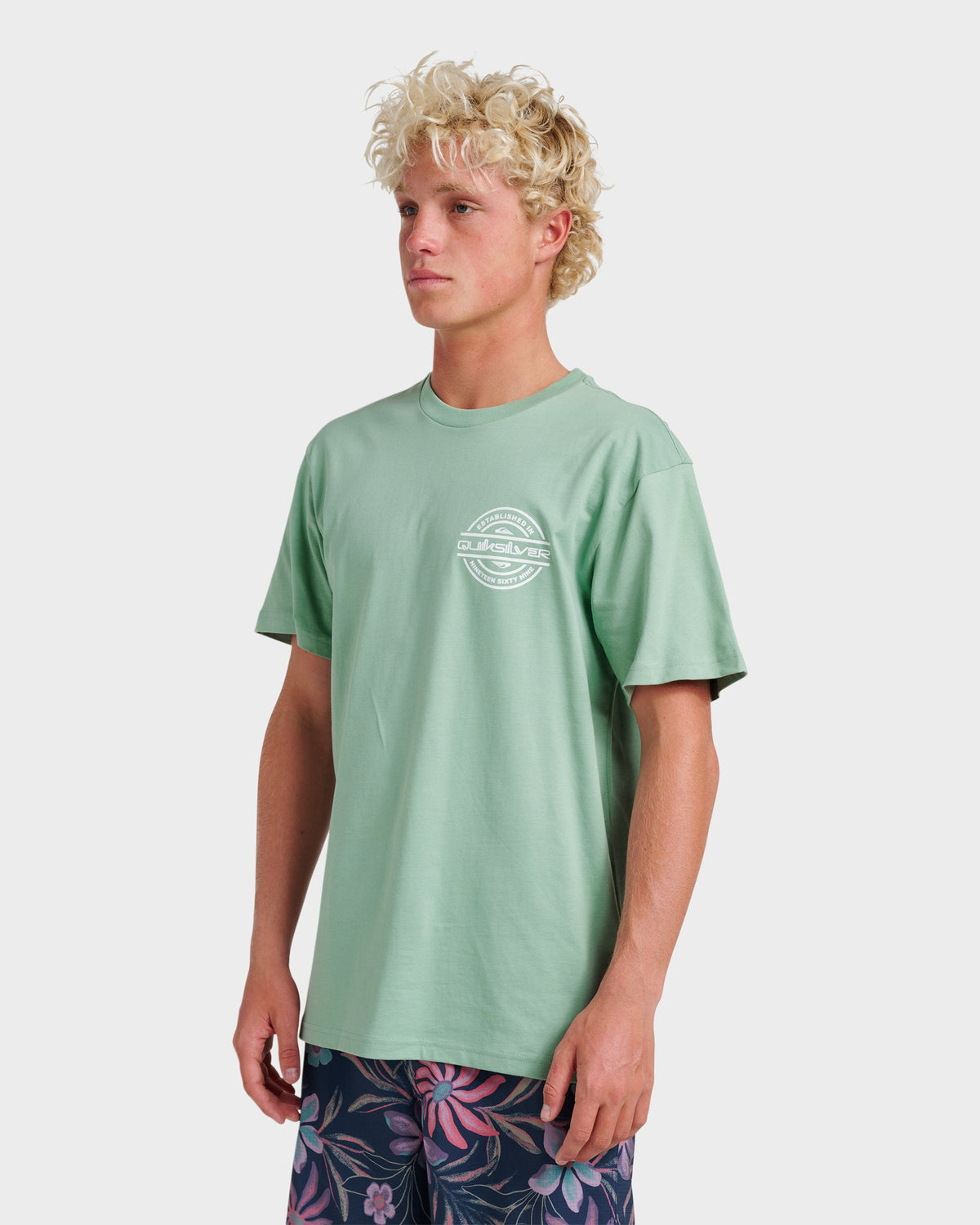 Mirrored Classic T-shirt - Granite Green | Quick Silver