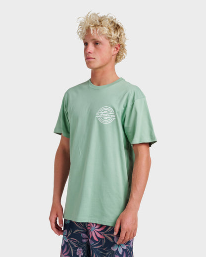Mirrored Classic T-shirt - Granite Green | Quick Silver