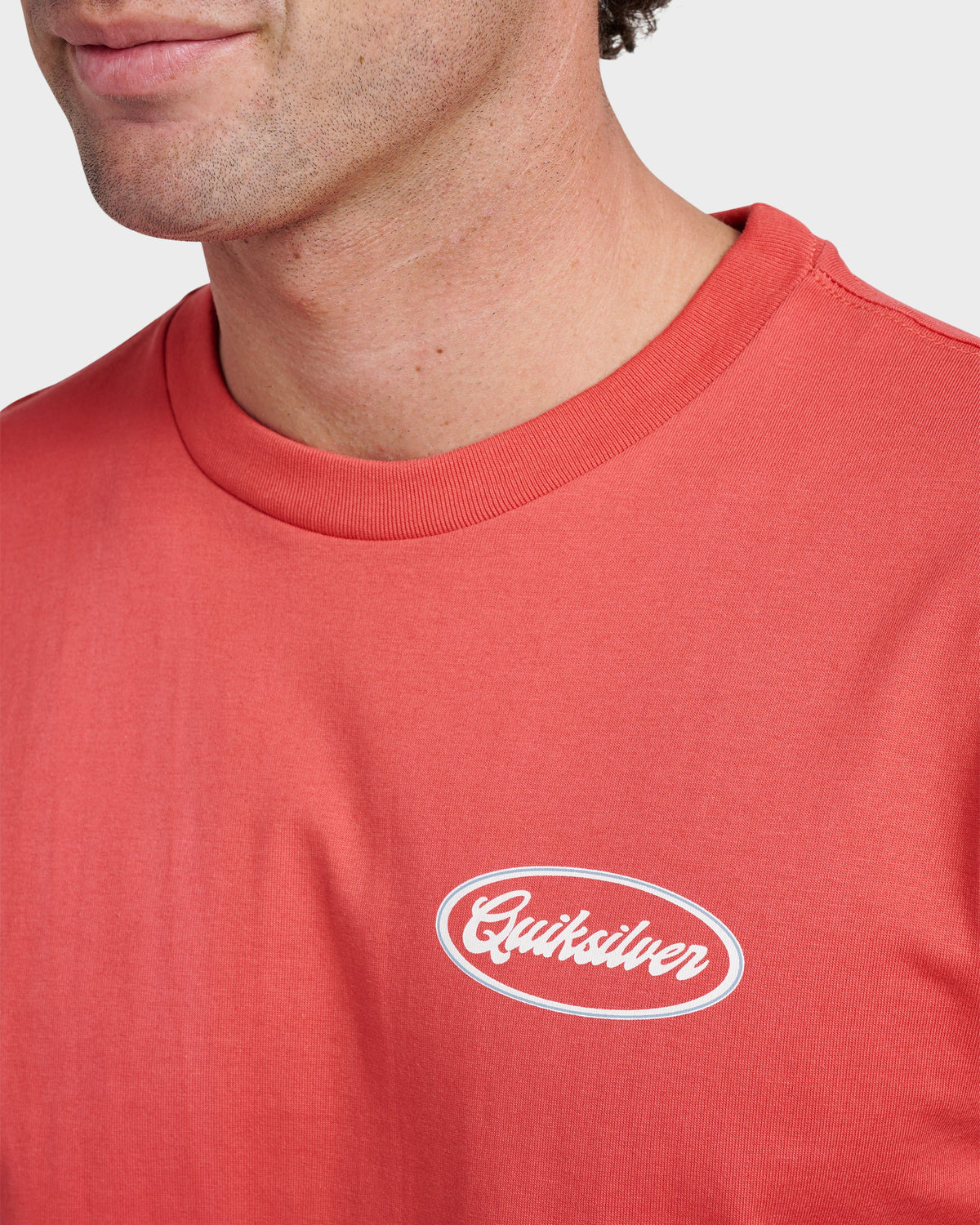 Mechanics Script Classic T-shirt - Mineral Red | Quick Silver