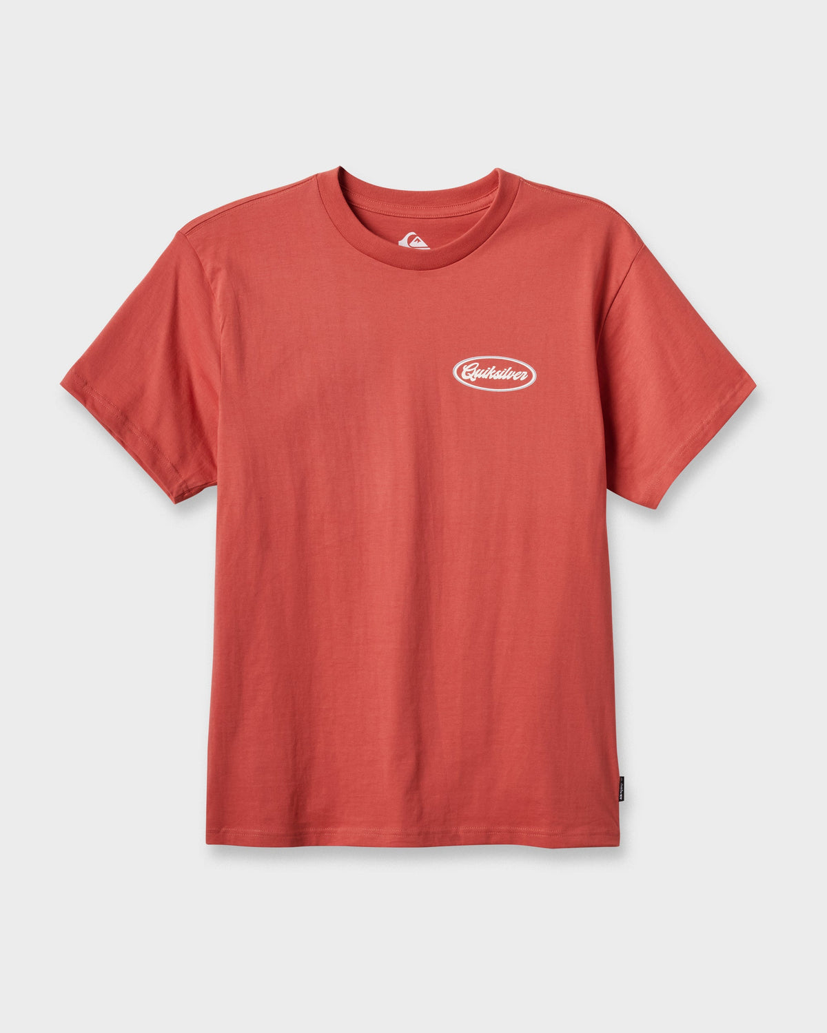 Mechanics Script Classic T-shirt - Mineral Red | Quick Silver