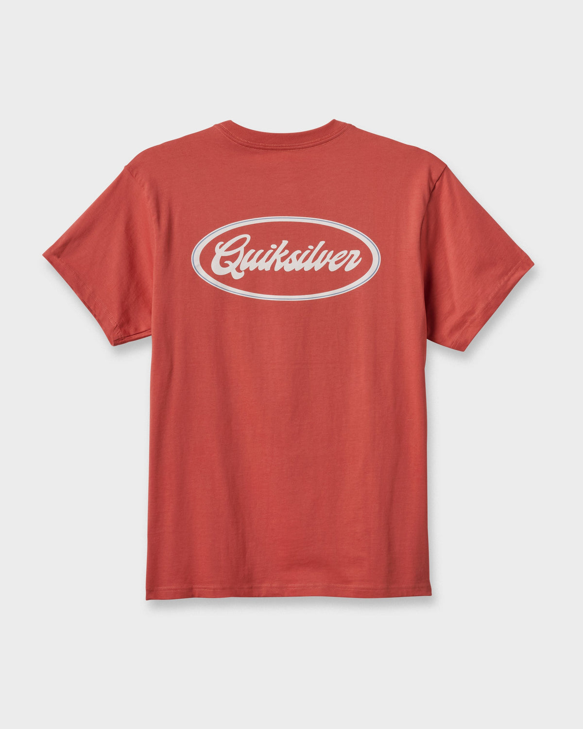Mechanics Script Classic T-shirt - Mineral Red | Quick Silver