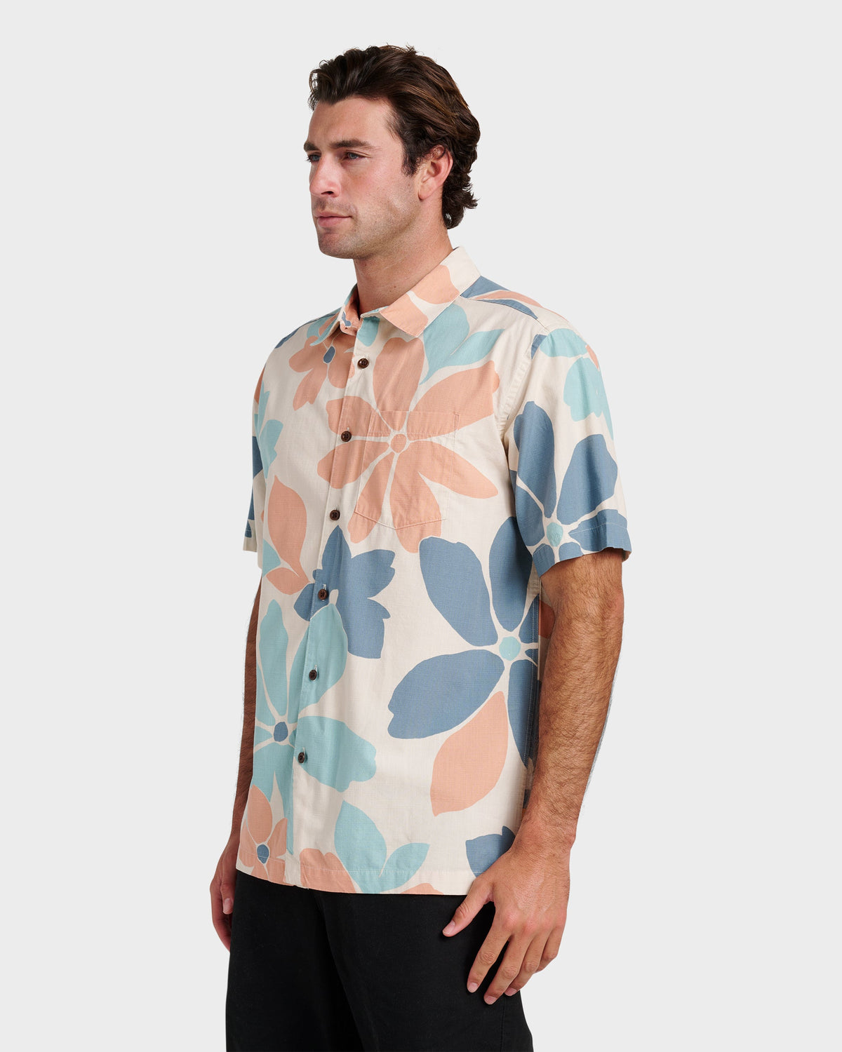 Waterman Flower Power Shirt - Moonbeam | Quick Silver