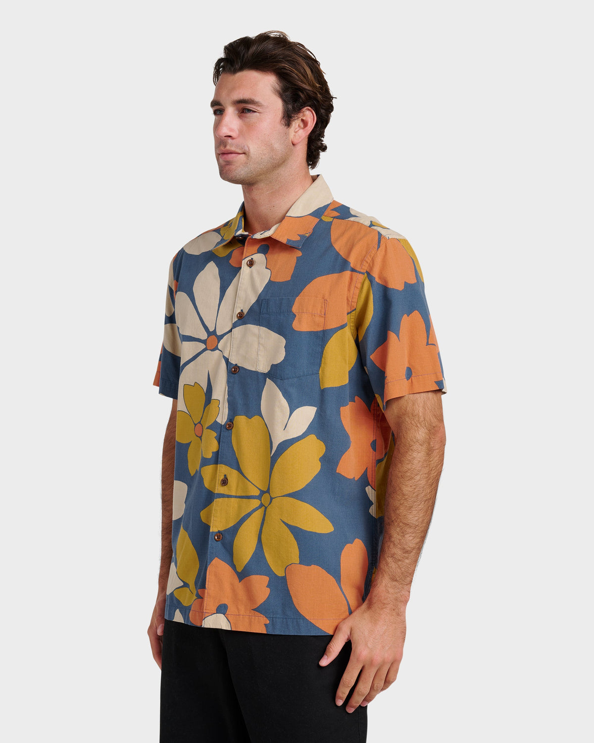 Waterman Flower Power Shirt - Sargasso Sea | Quick Silver