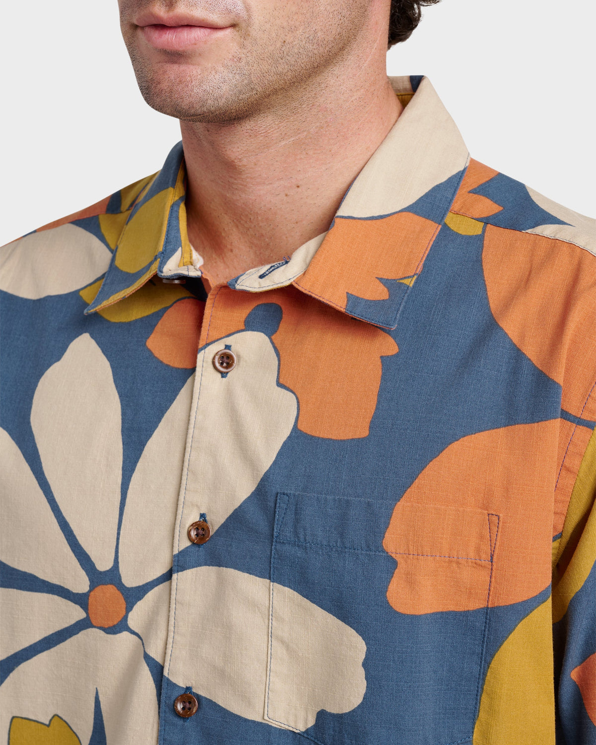 Waterman Flower Power Shirt - Sargasso Sea | Quick Silver