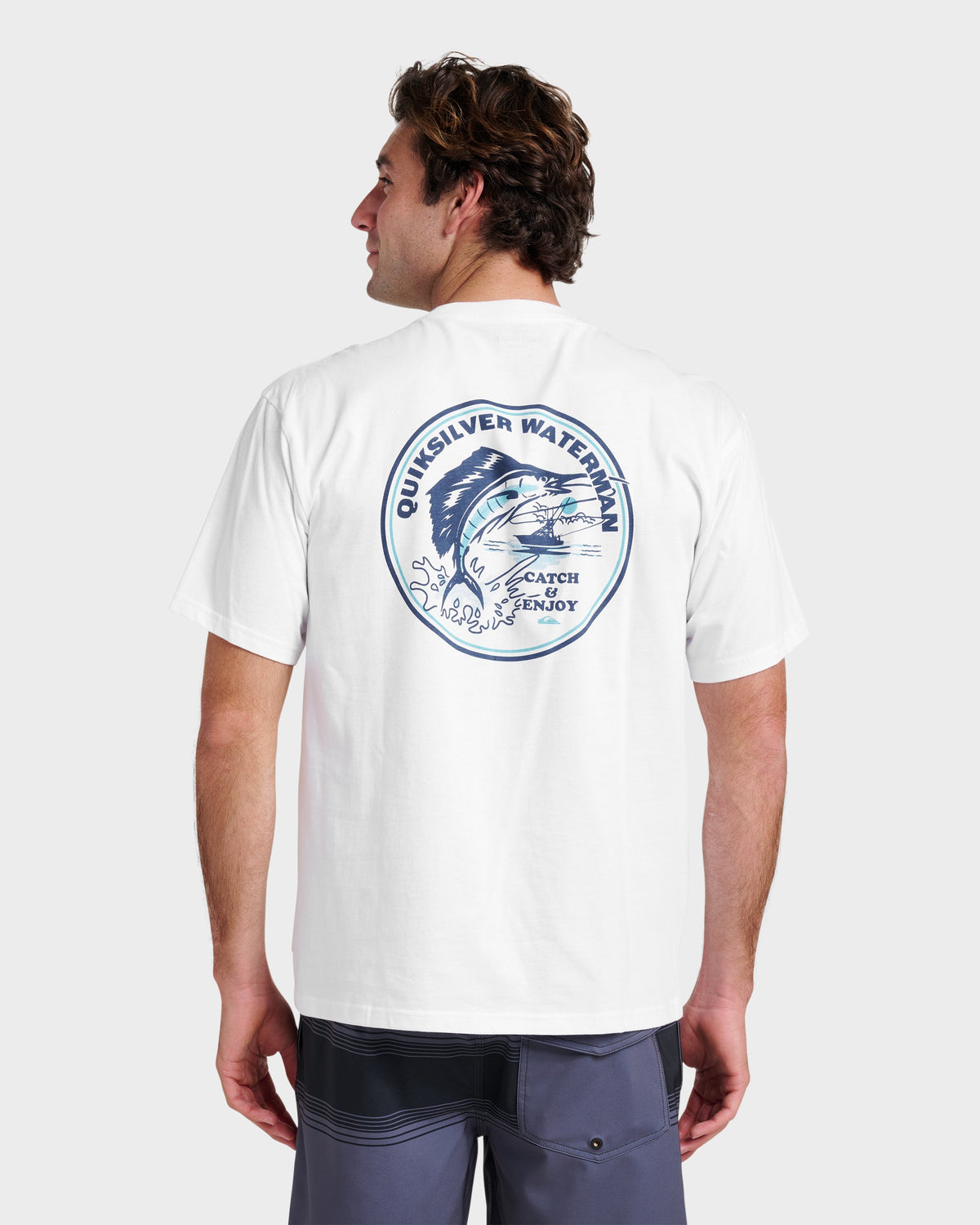 Waterman Catch & Release Classic T-shirt - White | Quick Silver