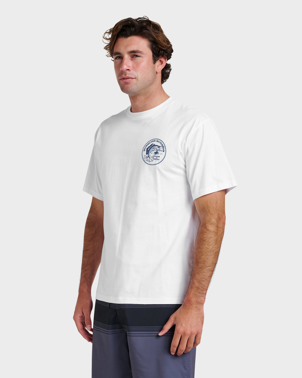 Waterman Catch & Release Classic T-shirt - White | Quick Silver