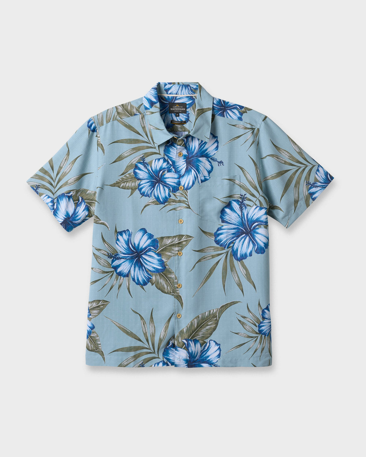Waterman Tropical Dream Shirt - Sterling Blue | Quick Silver