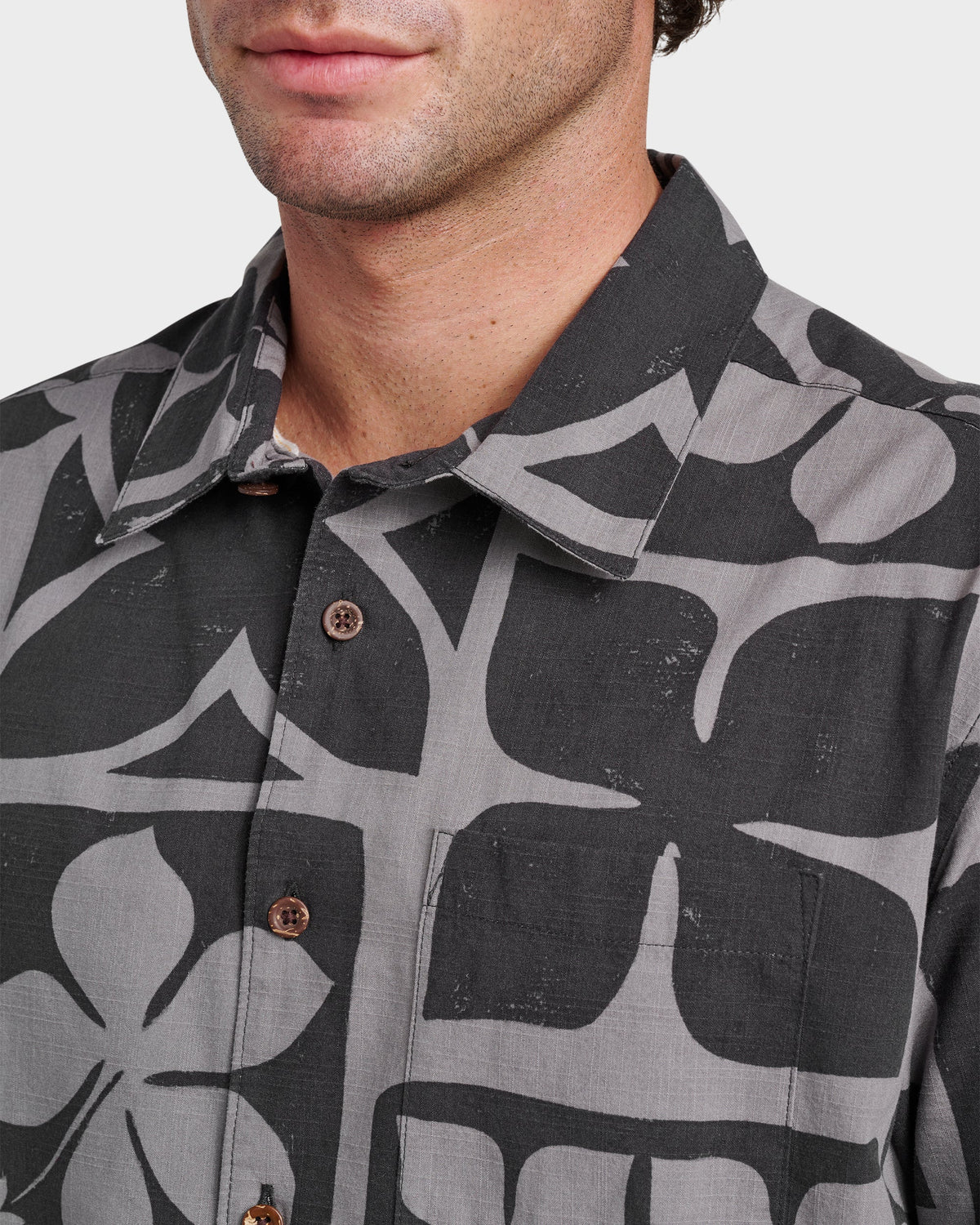 Waterman Tiki Island Shirt - Phantom | Quick Silver