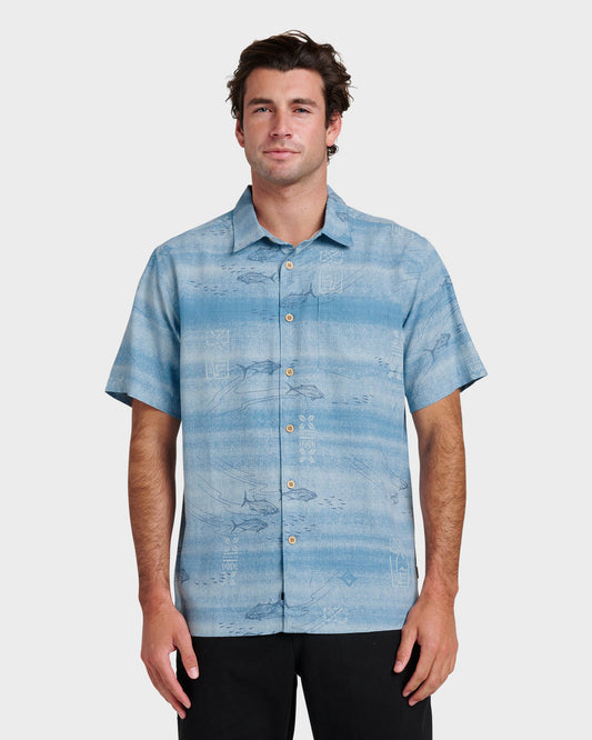 Waterman Go Fish Shirt - Sterling Blue | Quick Silver