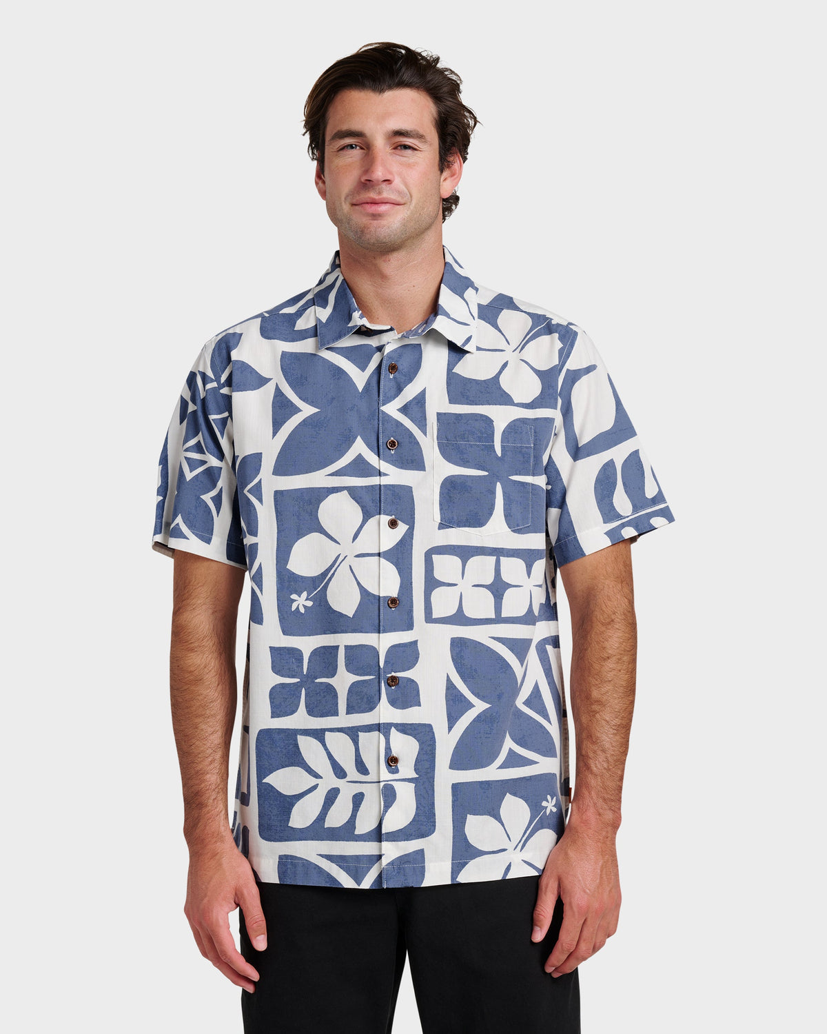 Waterman Tiki Island Shirt - Flint Stone | Quick Silver