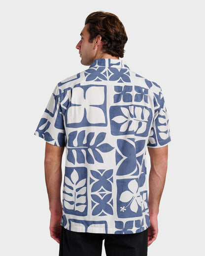 Waterman Tiki Island Shirt - Flint Stone | Quick Silver