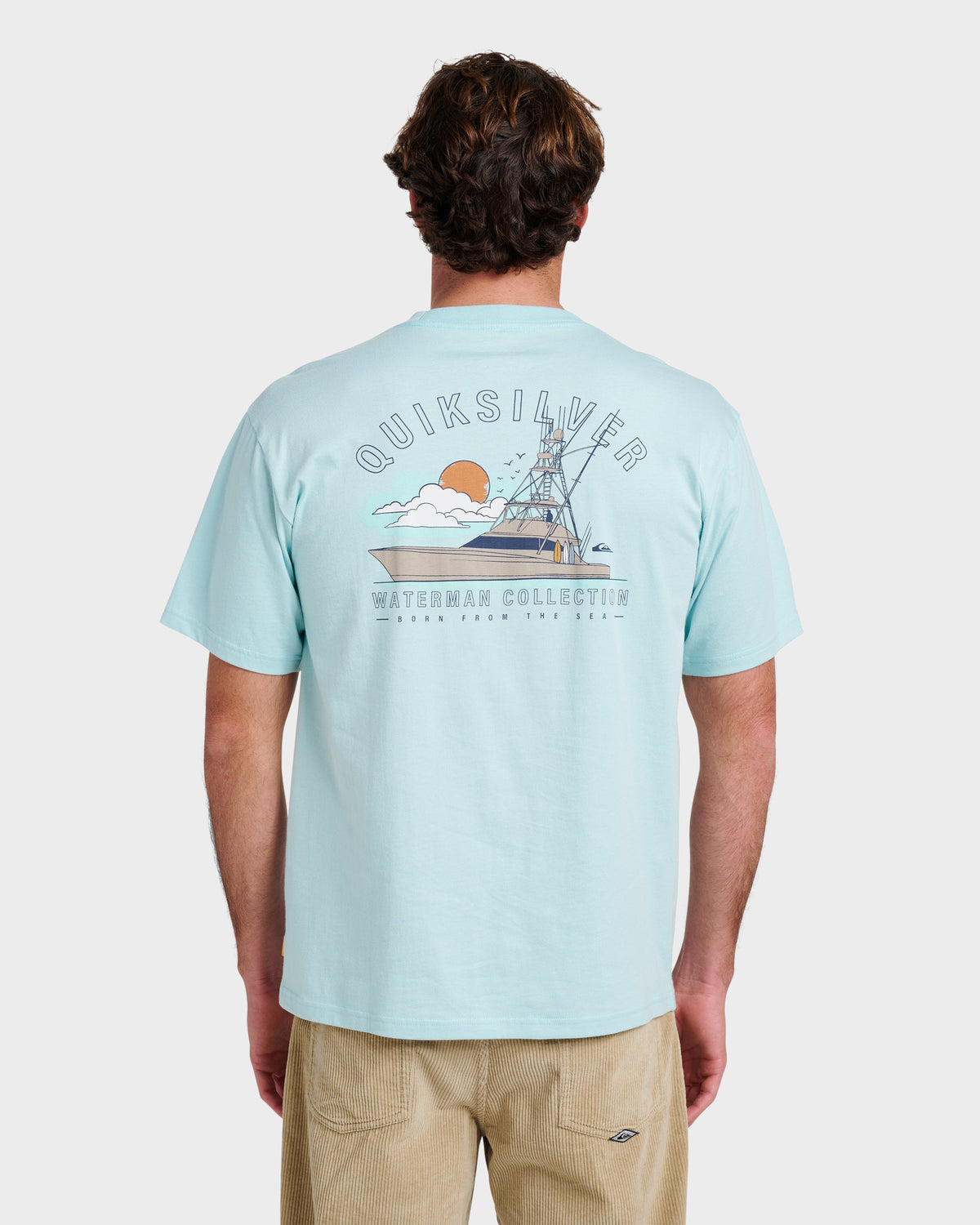 Waterman The Rig Classic T-shirt - Sterling Blue | Quick Silver
