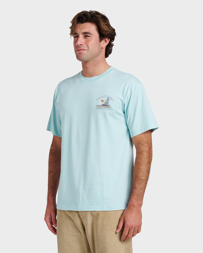 Waterman The Rig Classic T-shirt - Sterling Blue | Quick Silver