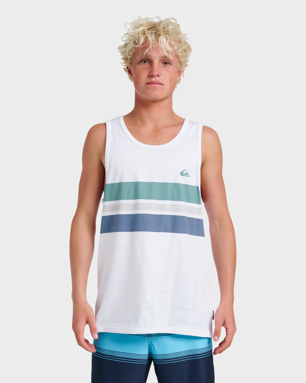 Og Stripe Tank - White | Quick Silver