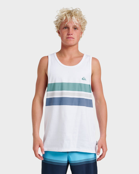 Og Stripe Tank - White | Quick Silver