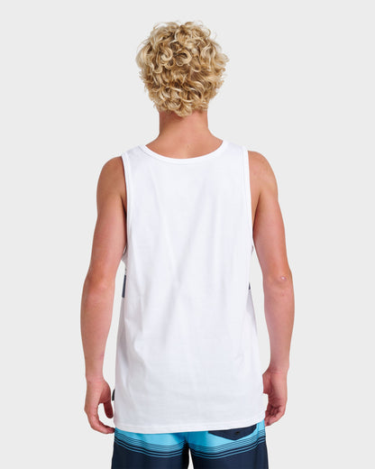 Og Stripe Tank - White | Quick Silver