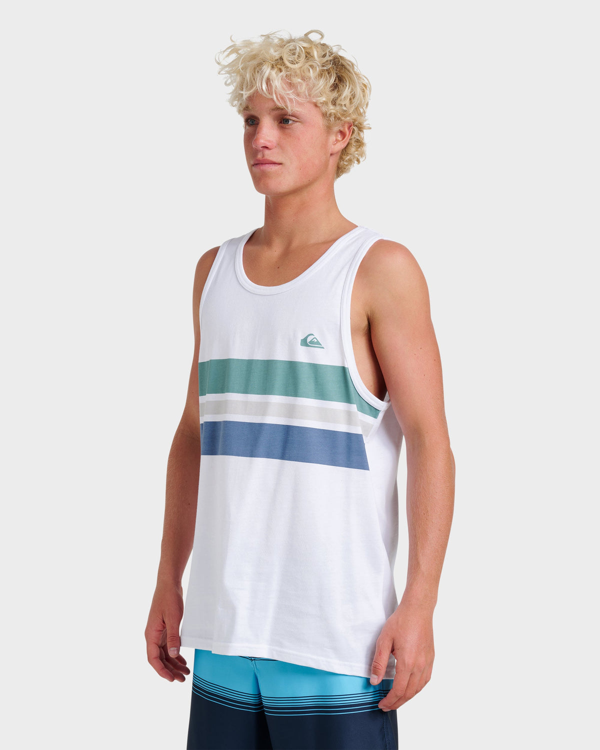 Og Stripe Tank - White | Quick Silver