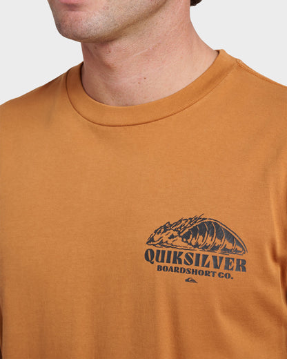 Going Leftpigment Dye T-Shirt - Almond | Quick Silver