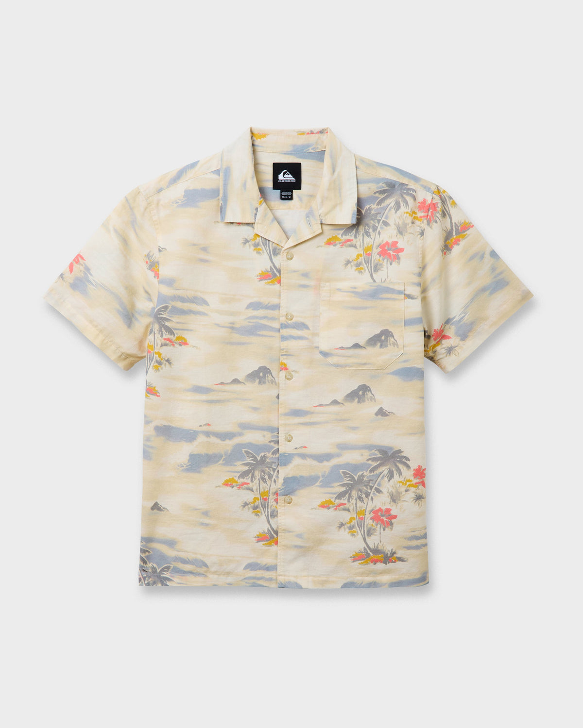 Tropical Surf Casual Short Sleeve Shirt - Birch | Quick Silver