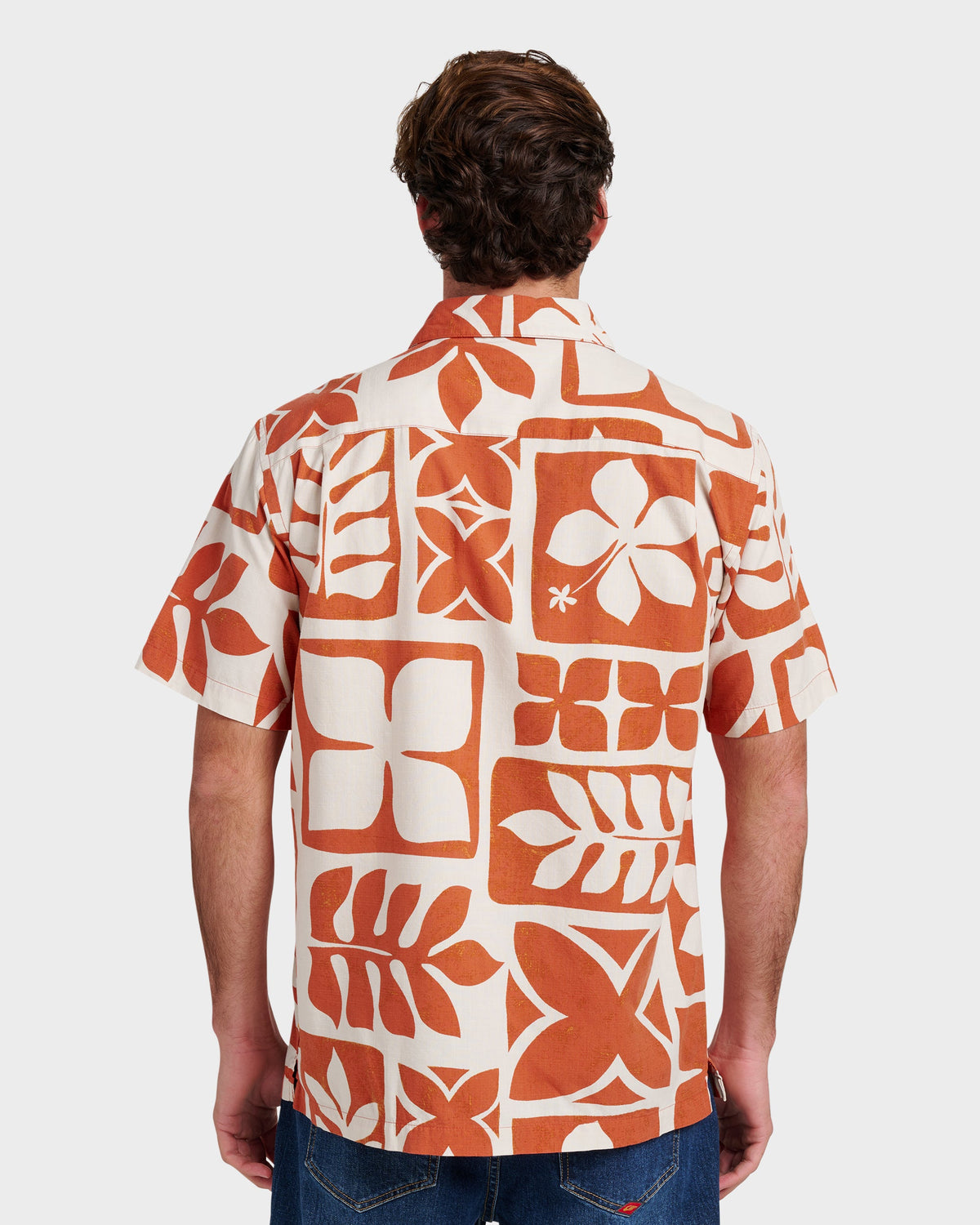 Waterman Tiki Island Shirt - Hot Sauce | Quick Silver