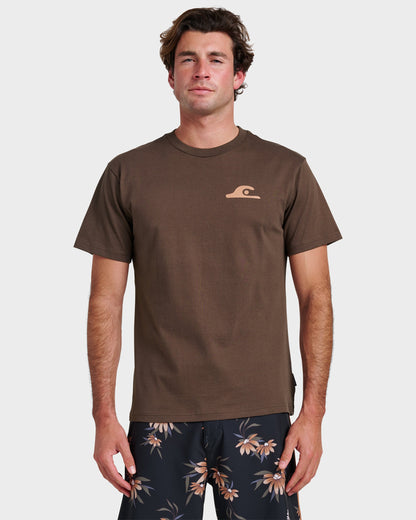 Primitive Scripture Classic T-shirt - Chocolate Brown | Quick Silver