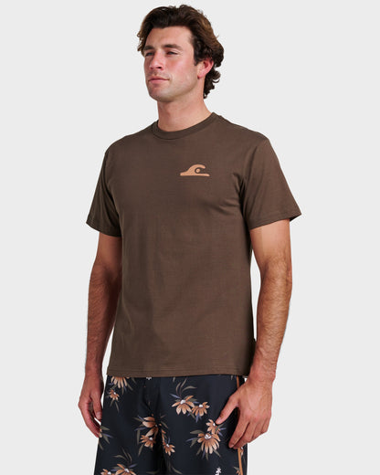 Primitive Scripture Classic T-shirt - Chocolate Brown | Quick Silver