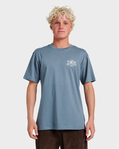 Floral Needs Classic T-shirt - China Blue | Quick Silver