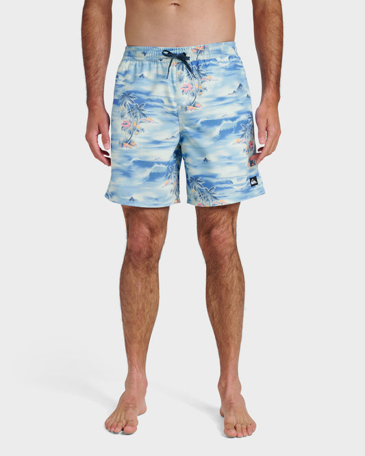 Everyday Tropical Surf 17" Swim Trunks - Total Eclipse | Quick Silver