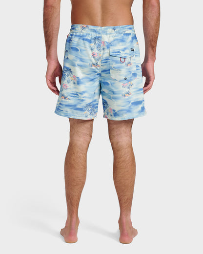 Everyday Tropical Surf 17" Swim Trunks - Total Eclipse | Quick Silver