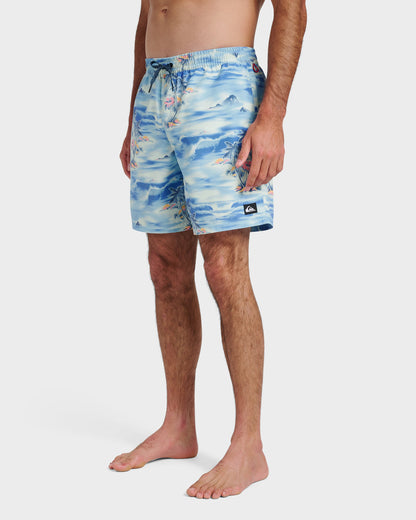 Everyday Tropical Surf 17" Swim Trunks - Total Eclipse | Quick Silver