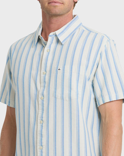 Oxford Stripe Classic Short Sleeve Shirt - Niagara | Quick Silver