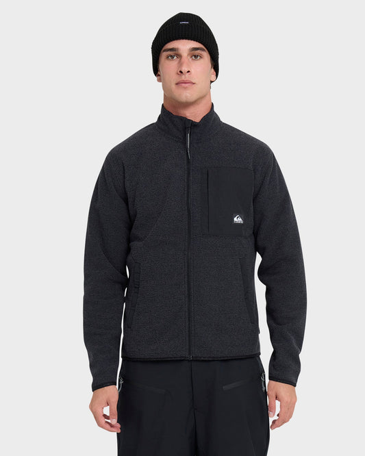 Aker Full Zip Technical Fleece - Black | Quick Silver