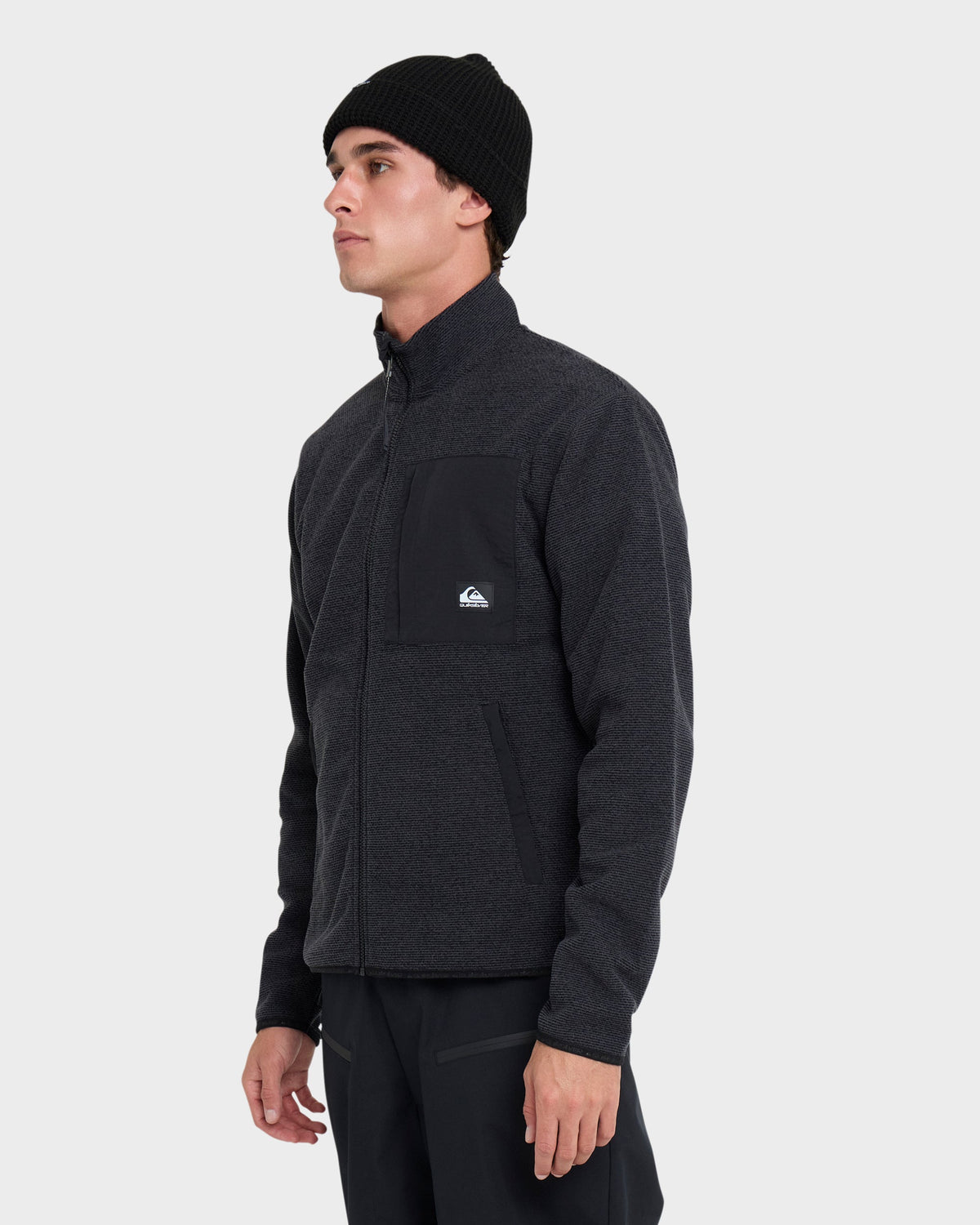 Aker Full Zip Technical Fleece - Black | Quick Silver