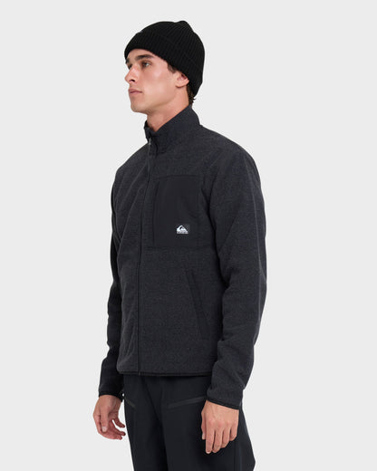 Aker Full Zip Technical Fleece - Black | Quick Silver