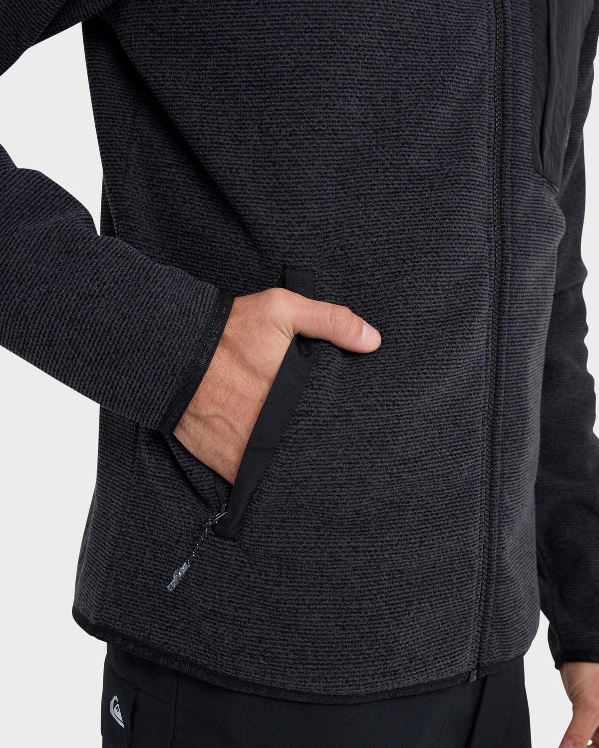 Aker Full Zip Technical Fleece - Black | Quick Silver